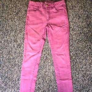 American Eagle Jeans Sz 2 Cranberry Wine